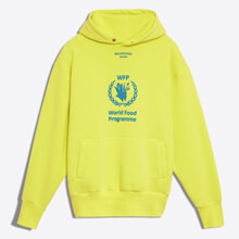 バレンシアガ WORLD FOOD PROGRAMMEフーディー YELLOW / NAVY 世界食糧計画Balenciaga