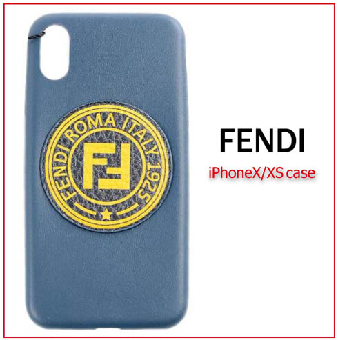 フェンディiPhoneXS ケース コピー FENDI ロゴアップリケiPhoneX / iPhoneXS ケース