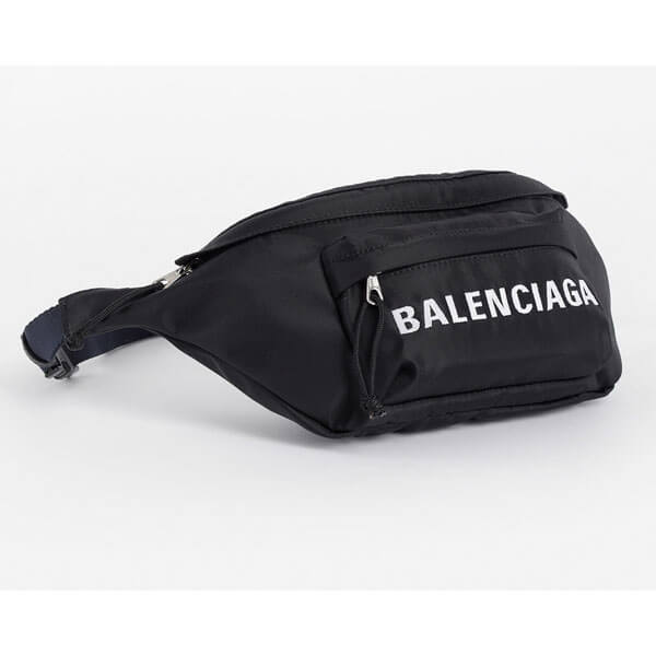 BALENCIAGA バレンシアガ ベルトバッグ 偽物 ナイロン ロゴ ウィール 569978 HPG1X 1090