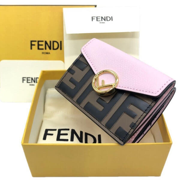 フェンディコピー 三つ折りミニ財布 F is Fendi 8M0395 A659 F15RZ