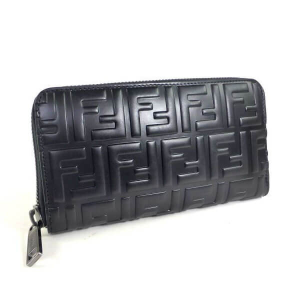 フェンディコピーFENDI FFロゴ ズッカ ラウンドジップ 長財布 7M0210A42PF0SAJ