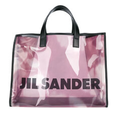 JIL SANDER ジルサンダー コピー クリア トートバッグ クリアPVC ロゴバッグ パー...