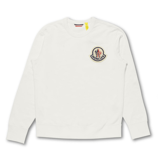 モンクレール MONCLER スウェット メンズ 8042300 80985 034 長袖スウェット WHITE ホワイト