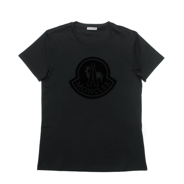 モンクレール MONCLER Tシャツ コピー レディース 8059200 8391N 999 半袖Tシャツ BLACK ブラック