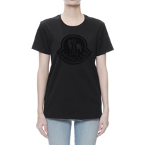 モンクレール MONCLER Tシャツ コピー レディース 8059200 8391N 999 半袖Tシャツ BLACK ブラック