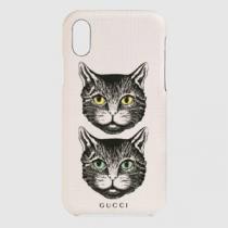 グッチ スマホケース コピー GUCCI グッチ 猫 iPhone X/XS Mystic Cat ケース