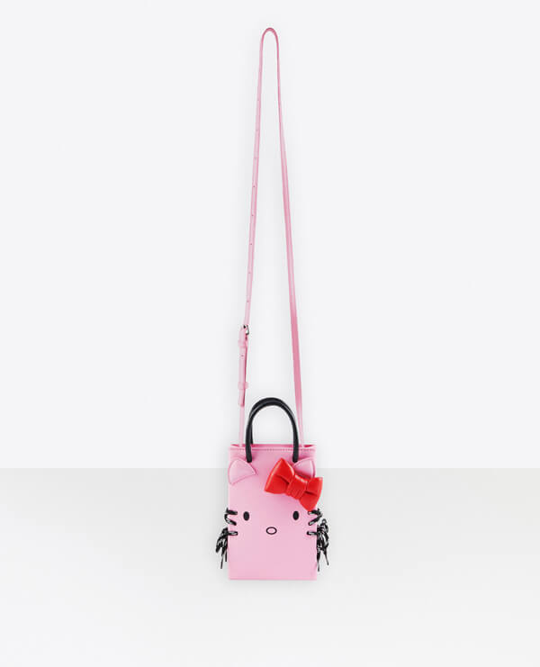 2020年人気新作 BALENCIAGA バレンシアガコピー Phone Holder Hello Kitty 電話ホルダー 6190431CBP310001