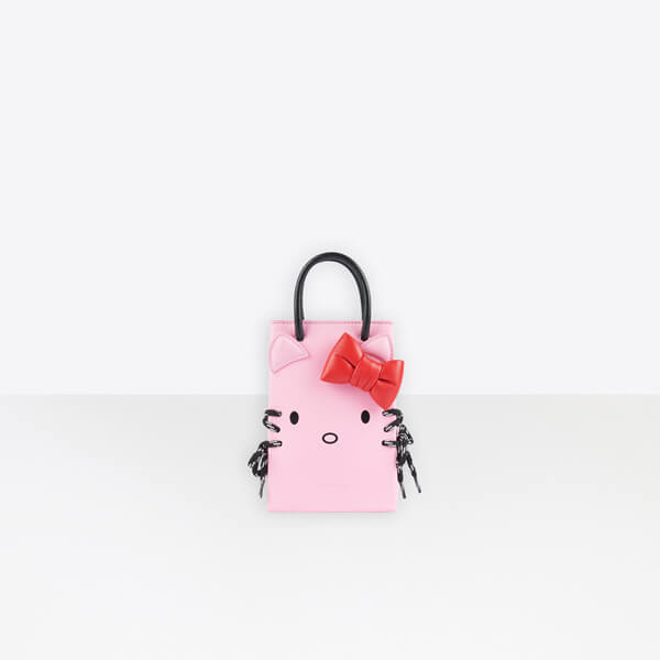 2020年人気新作 BALENCIAGA バレンシアガコピー Phone Holder Hello Kitty 電話ホルダー 6190431CBP310001