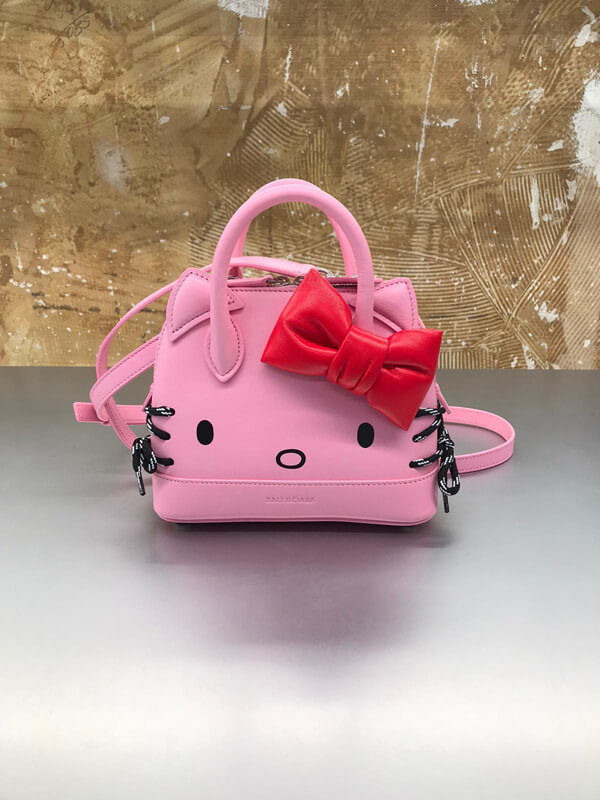 2020新作【BALENCIAGA バレンシアガ偽物】XXSハローキティトップハンドルバッグ 6190151CBO35616 pink