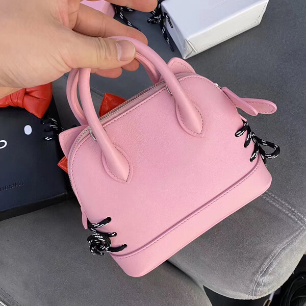 2020新作【BALENCIAGA バレンシアガ偽物】XXSハローキティトップハンドルバッグ 6190151CBO35616 pink