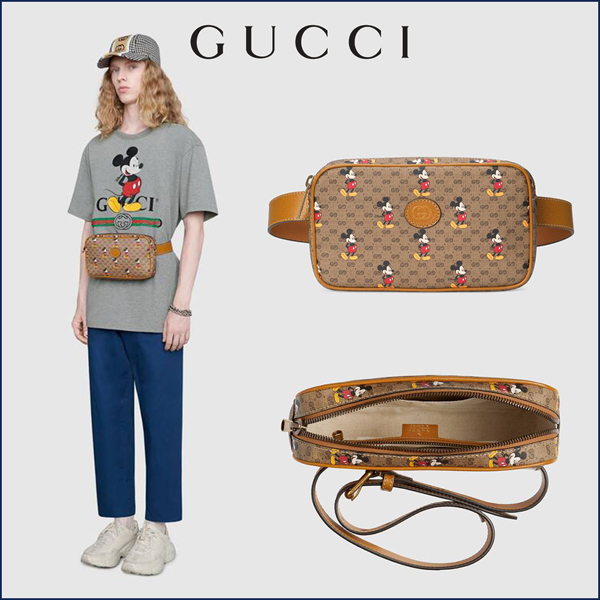 2020年春夏新作 DISNEY x GUCCI ディズニー x グッチ偽物 ベルトバッグ belt bag 602695 HWUBM 8559