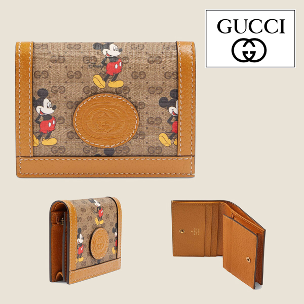 2020年春夏新作☆DISNEY x GUCCI ディズニー x グッチ偽物☆ファン必見!カードケースウォレット新作コラボ 574796 97SIT 8747