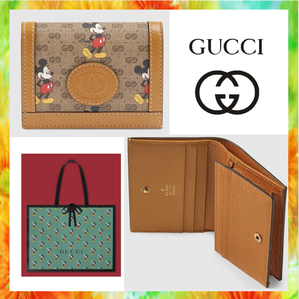 2020年春夏新作☆DISNEY x GUCCI ディズニー x グッチ偽物☆ファン必見!カードケースウォレット新作コラボ 574796 97SIT 8747