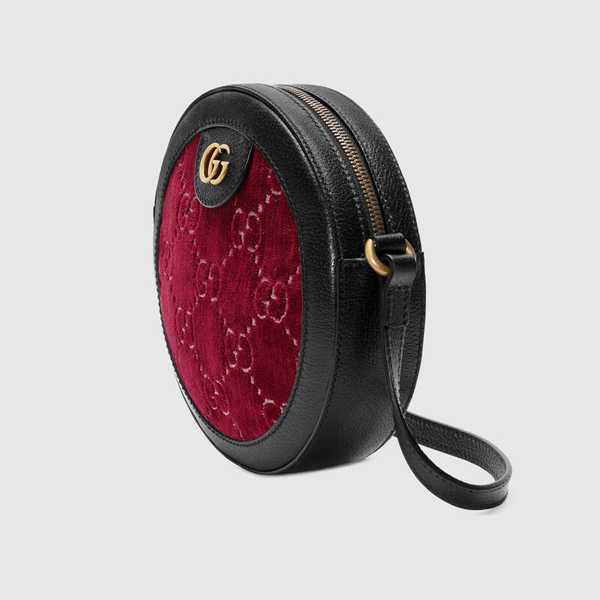 2020日本未発売新作 グッチ偽物 GUCCI GGベルベットラウンド ショルダーバッグ 574978 9TIKT 6464