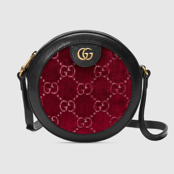 2020日本未発売新作 グッチ偽物 GUCCI GGベルベットラウンド ショルダーバッグ 574978 9TIKT 6464