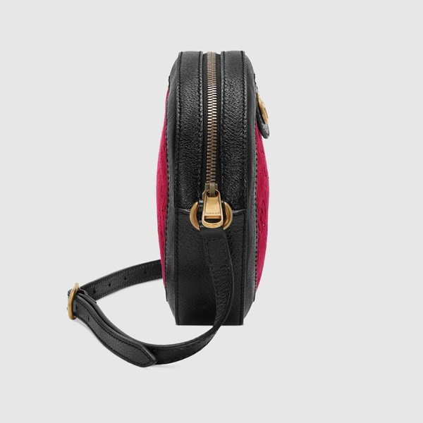 2020日本未発売新作 グッチ偽物 GUCCI GGベルベットラウンド ショルダーバッグ 574978 9TIKT 6464