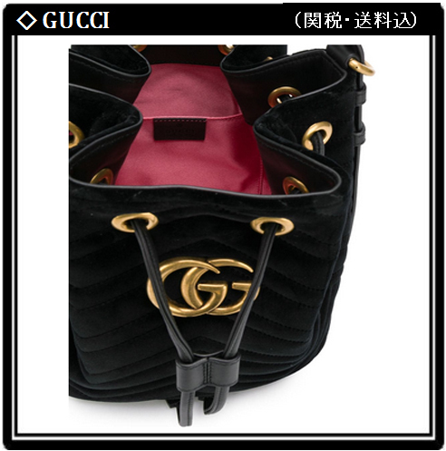 2020日本未発売新作 グッチコピー【GUCCI】GGマーモント 2WAY バケットバッグ