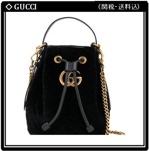 2020日本未発売新作 グッチコピー【GUCCI】GGマーモント 2WAY バケットバッグ