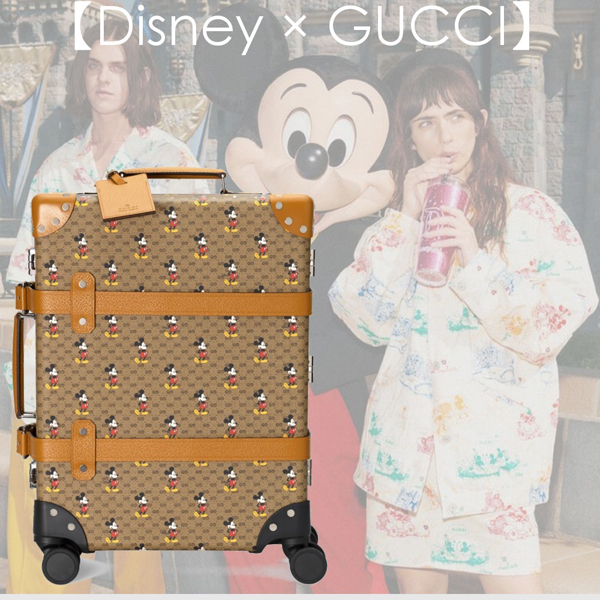 2020日本未発売新作【DISNEY x GUCCI ディズニー x グッチ偽物】 グローブトロッターキャリーオンバッグ 533618 HWYBW 8559