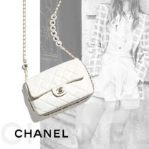 2020新作！CHANEL シャネル偽物「フラップ バッグ」マトラッセ×パール×チェーン