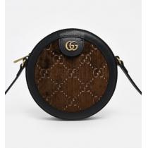 2020日本未発売新作 グッチ偽物 GUCCI☆GG モノグラム ベルベット ラウンド クロスボ...