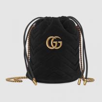 2020最新/限定 バケットに目が釘付け★グッチ偽物【GUCCI】GG Marmont Velv...