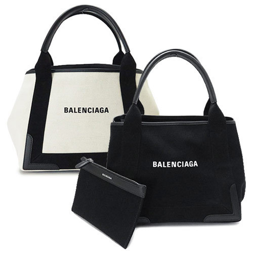 18SS BALENCIAGA ネイビー カバ トートバッグ Sサイズ Black バレンシアガスーパーコピー