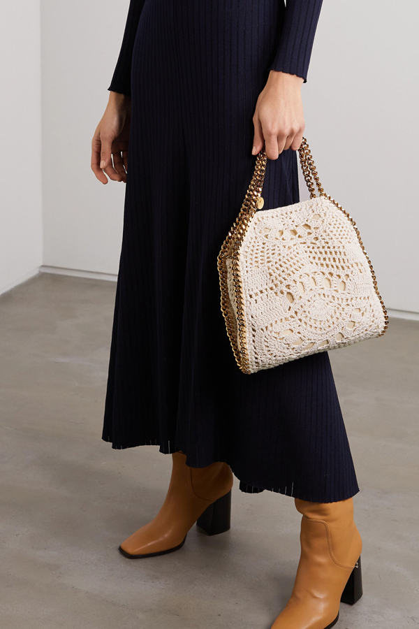 2020年人気新作∞∞ STELLA MCCARTNEY  ステラマッカートニー偽物 ∞∞ Falabella mini crocheted バッグ☆