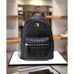 【MCMリュック コピー】エムシー エム Small スタッズ Backpack Black