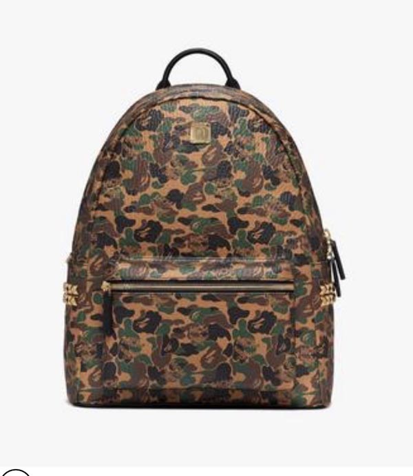 【MCM x Bape】エムシー エムリュック 偽物 限定品☆Stark バックパック Camo Visetos