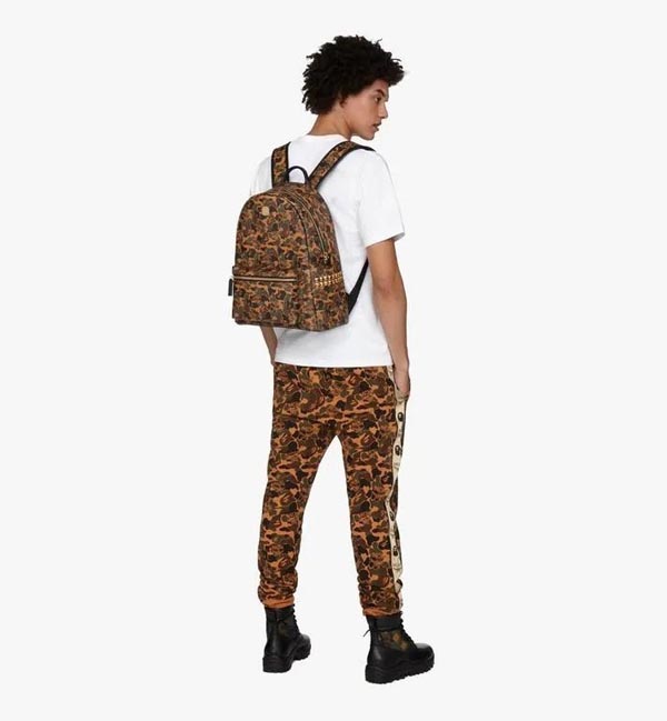 【MCM x Bape】エムシー エムリュック 偽物 限定品☆Stark バックパック Camo Visetos