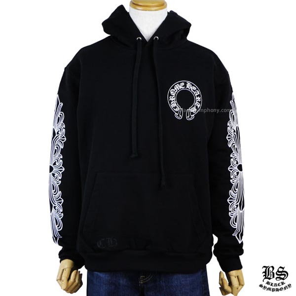 ◆早い者勝ち◆Chrome Hearts クロムハーツパーカー コピー ホースシュー&フローラルクロス