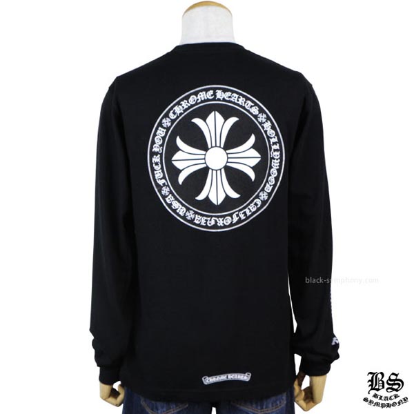 ◆早い者勝ち◆Chrome Hearts クロムハーツ ロングTシャツ 偽物 CHプラス ブラック