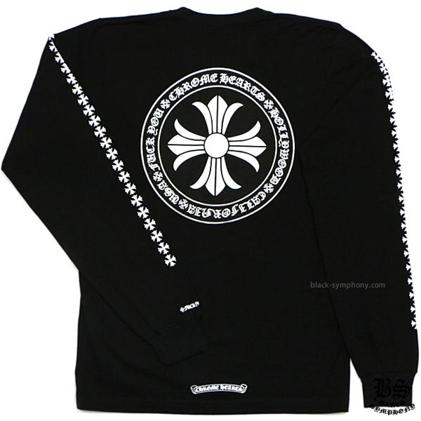 ◆早い者勝ち◆Chrome Hearts クロムハーツ ロングTシャツ 偽物 CHプラス ブラック