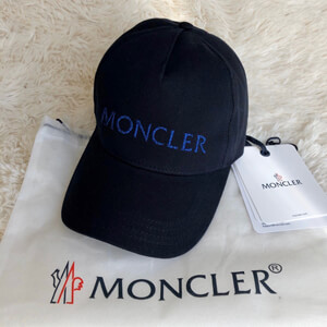 モンクレール キャップ コピー ロゴ ベースボールキャップ ネイビーMONCLER LUREX LOGO BASEBALL CAP