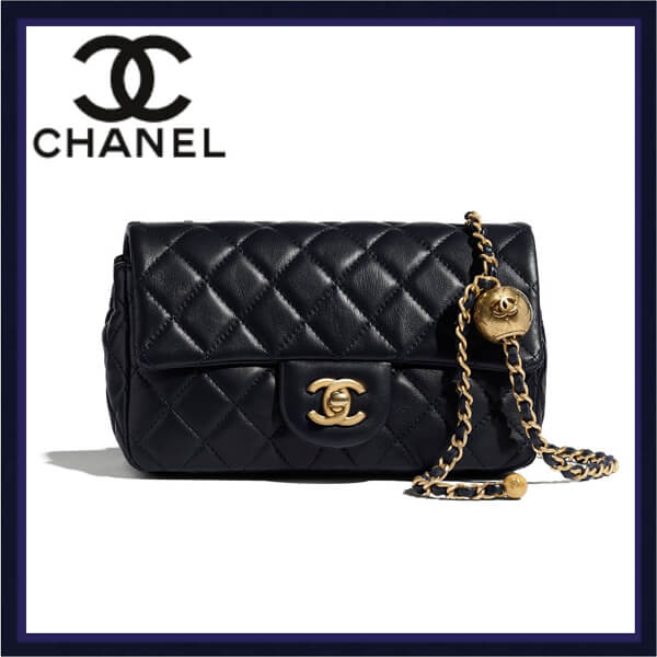 CHANELスーパーコピー シャネル[新作] Sac a rabat フラップバッグ ラム ネイビー 52751831