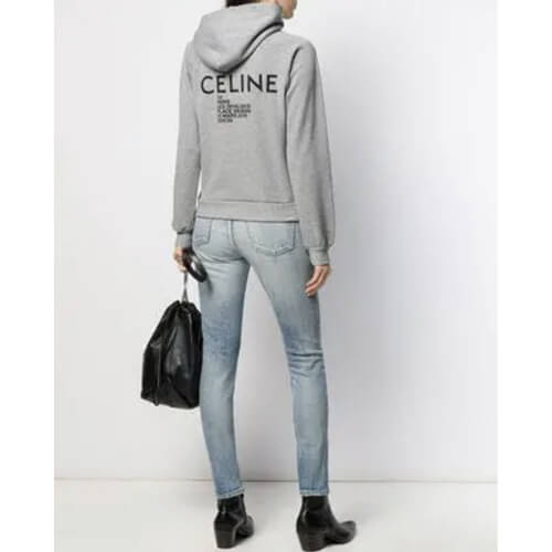 2020SS最新作 新品 レディース CELINE スーパーコピーロゴパーカー グレー 53173619