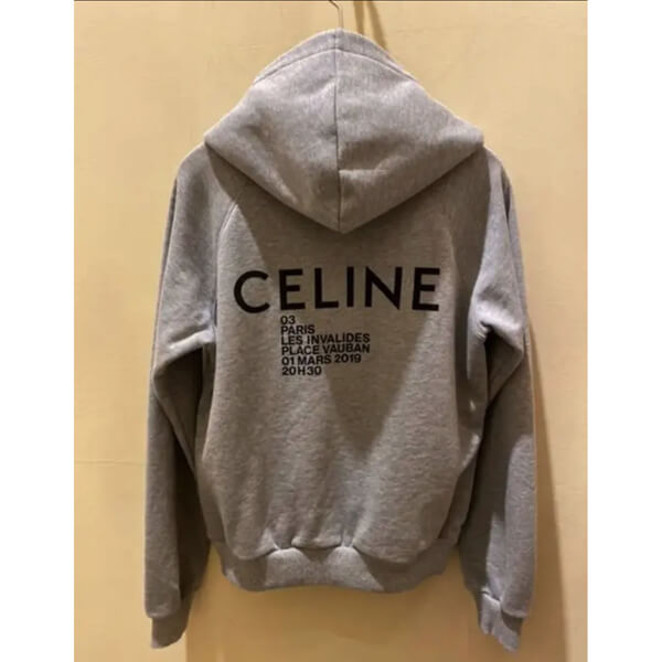 2020SS最新作 新品 レディース CELINE スーパーコピーロゴパーカー グレー 53173619