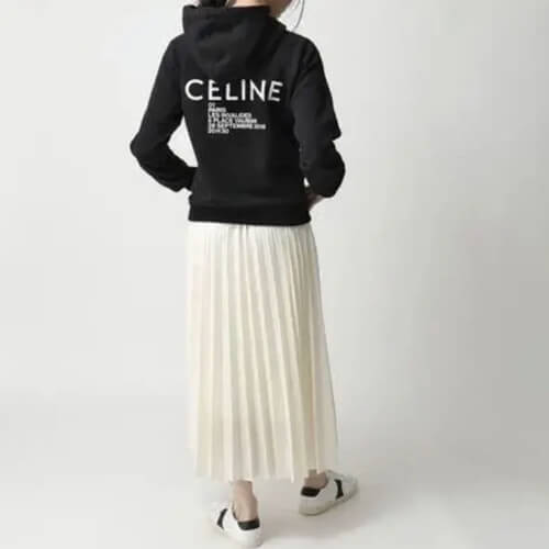 20SS新作 セリーヌ ロゴ入り 偽物 フリース スウェット CELINE パーカー 2Y005798I.38AW