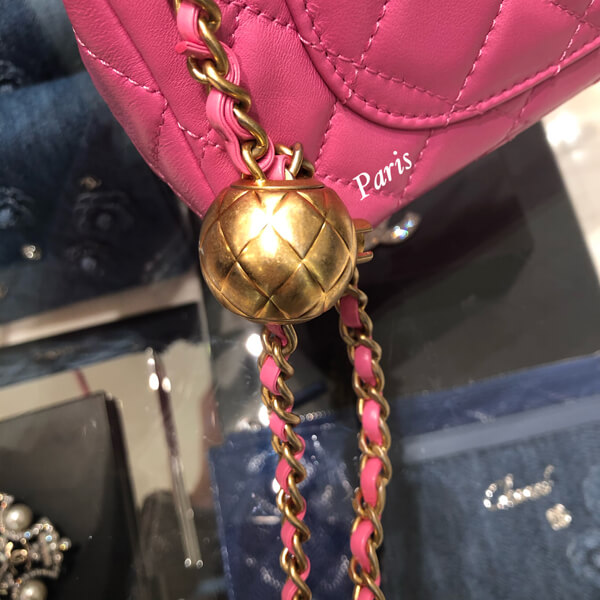 20SS！CHANELスーパーコピー大人可愛い フラップバッグ AS1787 ROSE G金具 (52637718)