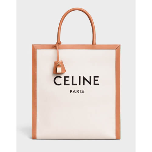 CELINE スーパーコピーバーティカル カバ キャバス CELINEロゴプリント (46547920)