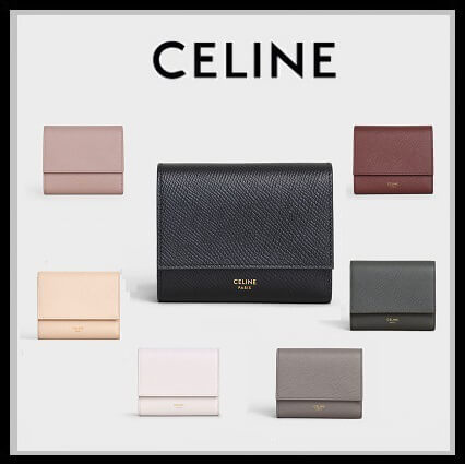 【CELINE】セリーヌスーパーコピーコインポケット付き・トリフォールドウォレット (49403707)