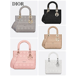 Christian Dior★LADY DIOR コピーエンブロイダリー カナージュ バッグM0565OREY_M950