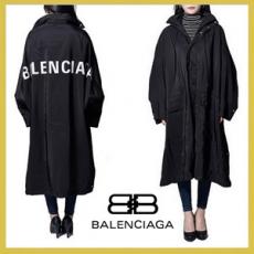 BALENCIAGA★パロディオペラ・コピーレインコート back logo opera rain coat black