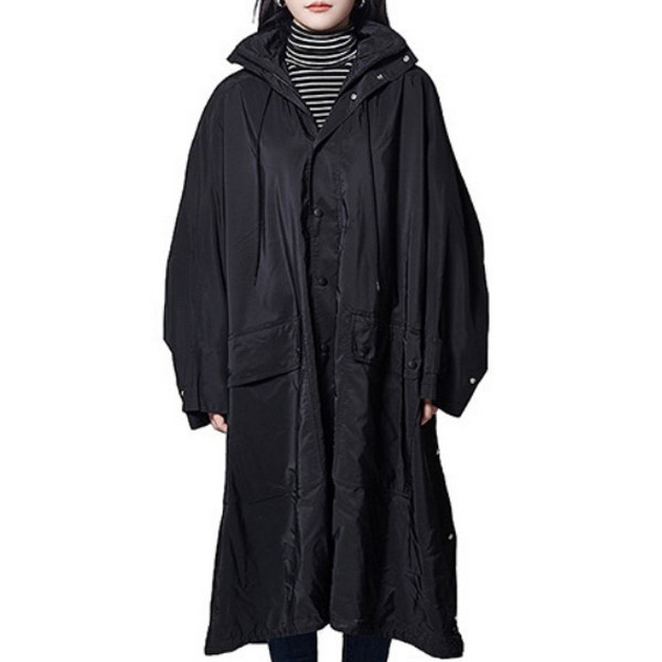 BALENCIAGA★パロディオペラ・コピーレインコート back logo opera rain coat black