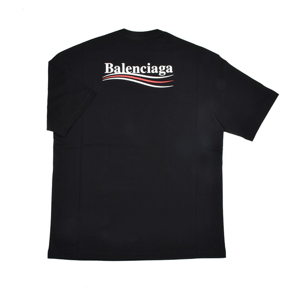 バレンシアガ tシャツ 偽物 レディース ブラック半袖 BALENCIAGA パロディ 556102 TAV44 1000