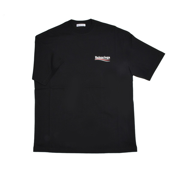 バレンシアガ tシャツ 偽物 レディース ブラック半袖 BALENCIAGA パロディ 556102 TAV44 1000