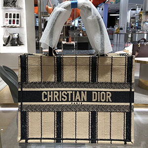 【Dior】レプリカ 2020SS新作 “DIOR BOOK TOTE” スモール/ ストライプ M1296ZRLD_M976