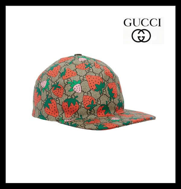 2020新作/限定★GUCCI★Strawberry グッチ いちご コピー キャップ 6490263001