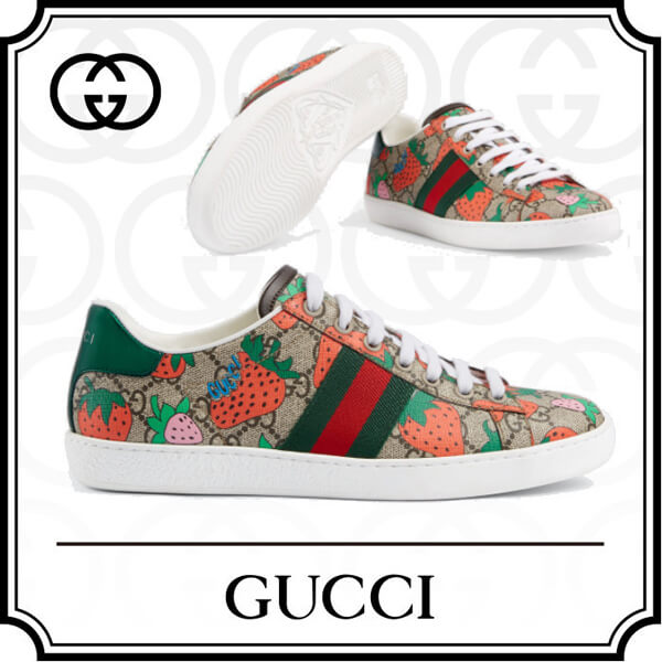 2020日本未発売新作《GUCCI》グッチ イチゴ スーパーコピー スニーカー エース ストロベリー(いちご) 433900 G2210 8960